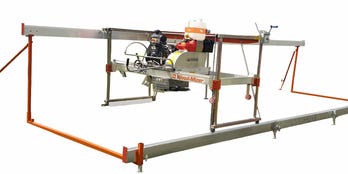 Swing blade sawmill